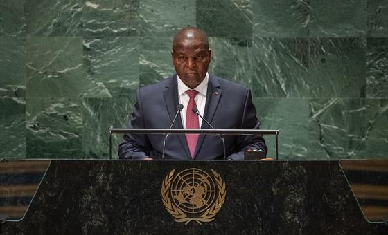 Le Président centrafricain réclame la levée des embargos pour réaliser I'Agenda 2030